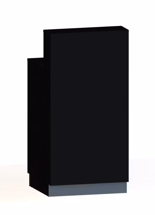 Kassadisk Standard förhöjd 60*60*123 cm  3 hyllplan
