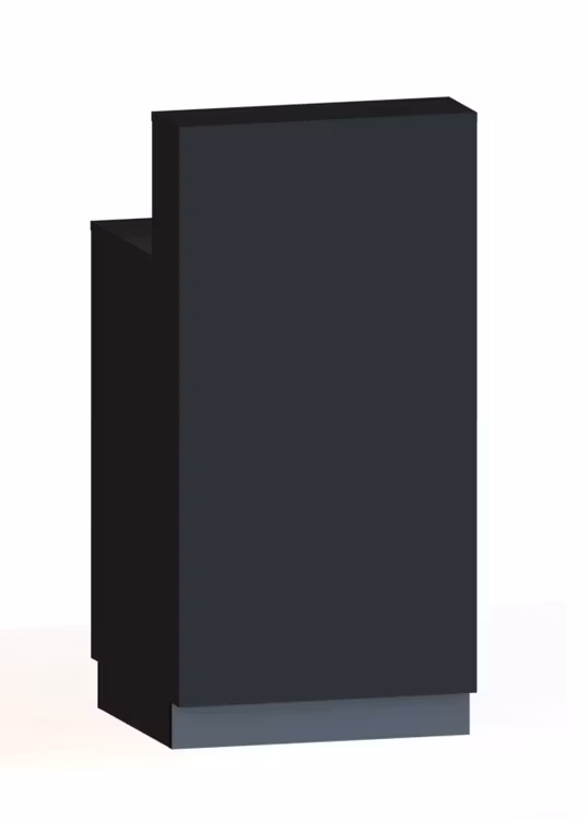 Kassadisk Standard förhöjd 60*60*123 cm  3 hyllplan