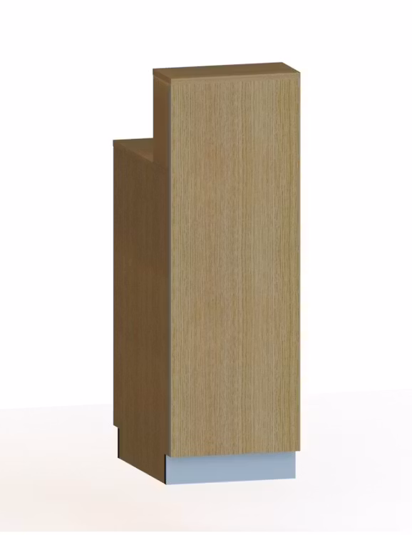 Kassadisk Standard förhöjd 60*40*123 cm, 3 hyllplan