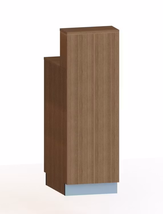 Kassadisk Standard förhöjd 60*40*123 cm, 3 hyllplan