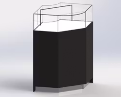 Glasmonter - Golvmonter "Annika" hörn 90 gr