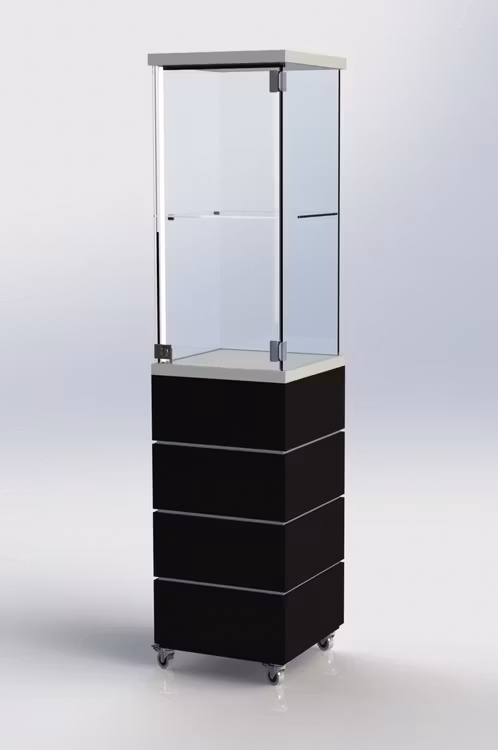 Glasmonter SUCCE 40 - Komplett - vit-svart-vit - 3 cm top