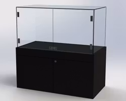 Glasvitrin BAS Förvaring 50*100*102 cm med glastopp