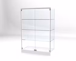 Glasvitrin BAS 60*120*180 cm med 3 cm topp