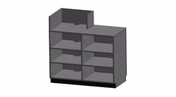 Kassadisk Standard  -  60*120*95 cm 4 hyllor - special förhöjning