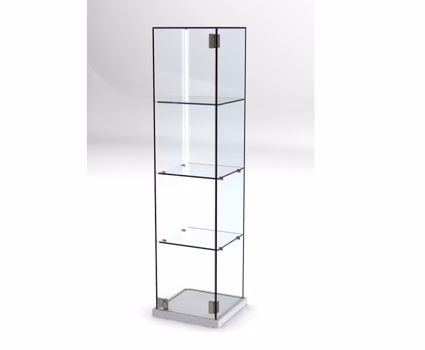 Glasvitrin BILLY 30*30*122 cm med glastopp