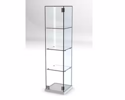 Glasvitrin BILLY 30*30*122 cm med glastopp