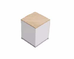 KASSADISK Standard hörn RAK 90gr 60*60*95 cm - Utvändigt täckt