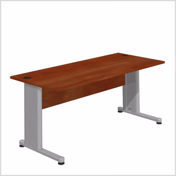 Skrivbord Standard - Metall Ben-T, hög kvalitet 158 cm, frontskiva