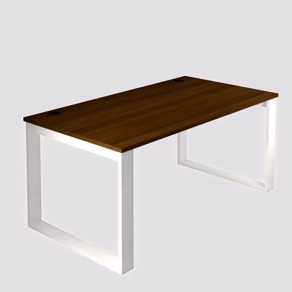 Skrivbord Standard - Metall RAM, hög kvalitet 140 cm, frontskiva