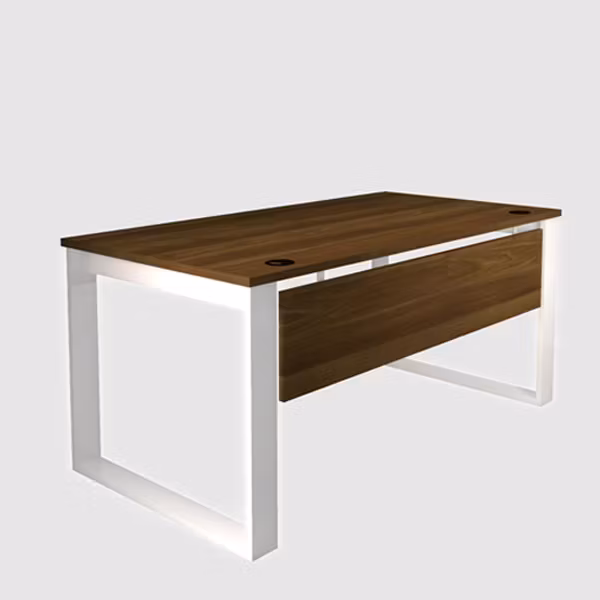 Skrivbord Standard - Metall RAM, hög kvalitet 140 cm, frontskiva