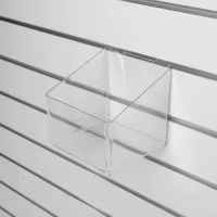Plastbox för spårpanel  Transparent 14,8x15x15cm