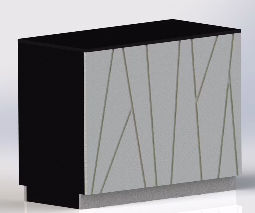 Kassadisk Standard  -  60*40*95 cm 2 hyllor