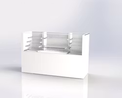 Glasdisk Premium 160 med hyllor för kassetter