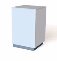 Kassadisk Hörn 90gr - Rak, täckt front