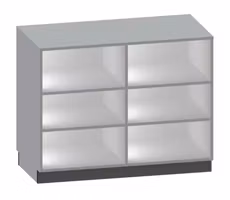 Kassadisk-118 cm, 2st hyllplan