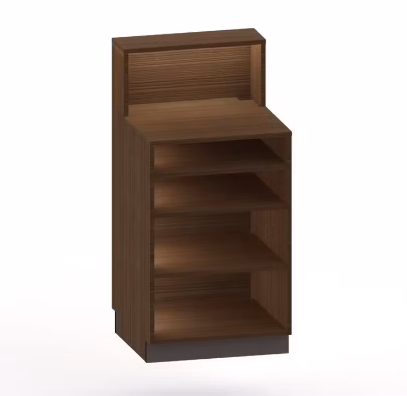 ok Kassadisk förhöjd 60 cm - 3 hyllplan