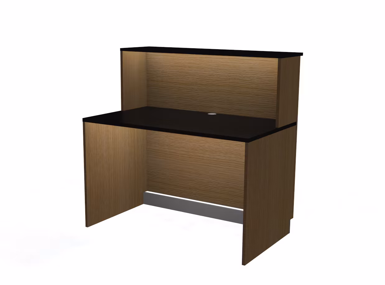 Kassadisk Skrivbord - 70*160*75/123 cm - förhöjd front