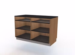 Kassadisk skrivbord-118 cm, 2st hyllplan