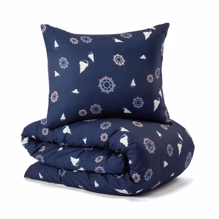 Bäddset Jorehed Marinblå Mikrofiber 150x210 Lord Nelson Victory