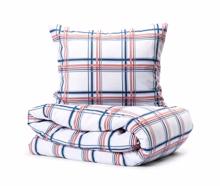 Bäddset Skalhamn Ruta Röd-Blå 150x210 Lord Nelson