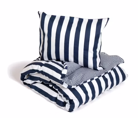 Bäddset Grebbestad Satin Marin 150x210 Kosta Linnewäfveri