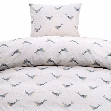 Valsång Blå Bäddset Borganäs of Sweden Enkeltäcke 150x210