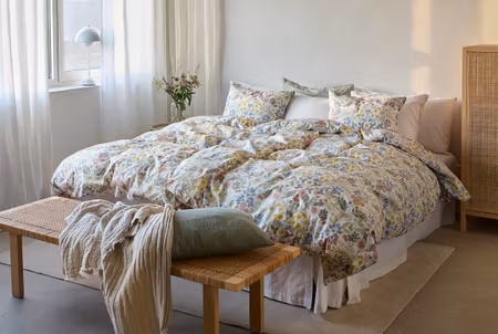 Sommarblommor Multi Bäddset  Borganäs of Sweden Enkeltäcke 150x210