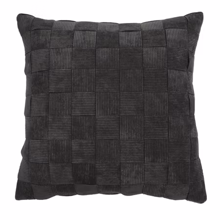 Check kuddfodral Grå 45x45