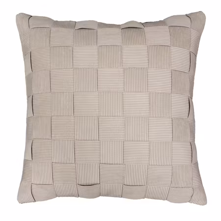 Check kuddfodral Creme 45x45