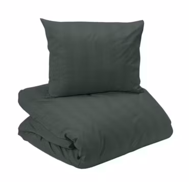 Mirage Bäddset Satin Mörkgrön Enkeltäcke 150x210