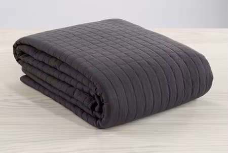 Överkast Grå Dubbelsäng 250x250