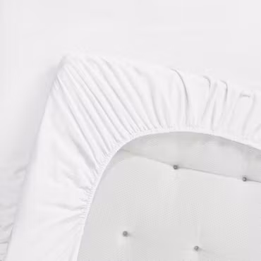 Egyptisk Bomull Dra på lakan Vit