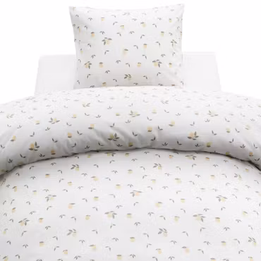 Lemons Gul Bäddset Enkeltäcke 150x210