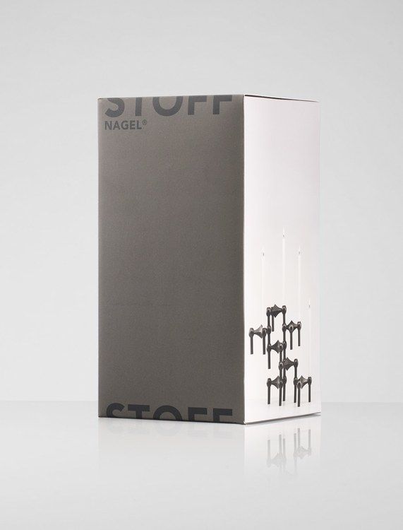 Ljusstake svart krom 3-pack