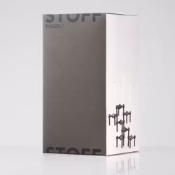 Ljusstake svart krom 3-pack