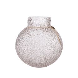 Glasvas struktur 22 cm