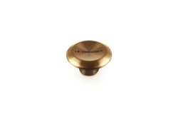 Stålknopp guld-finish 57 mm