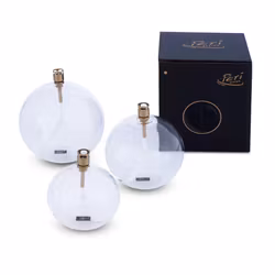 Oljelampa glas rund 11 cm