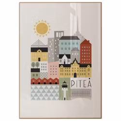 Poster "Piteå" 30x40