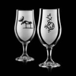 Ölglas "frost" 2-pack