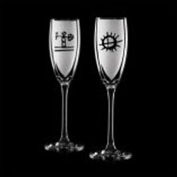 Champagneglas "frost" 2-pack