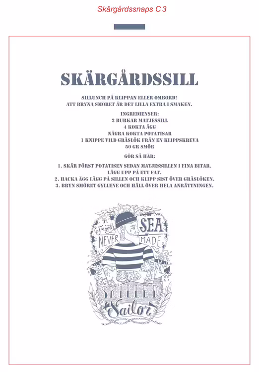 Stikkan Design, handduk "Skärgårdssill"