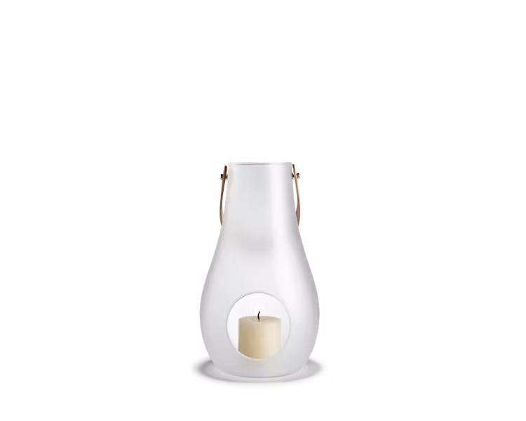 Ljuslykta design white light 16 cm