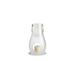 Ljuslykta design white light 16 cm