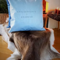 Kuddfodral "kärleksvurpa i nysnö"