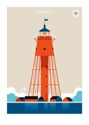 Poster Rödkallens fyr 50x70
