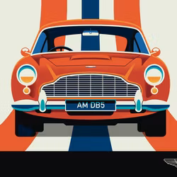 Poster Aston martin 30x40