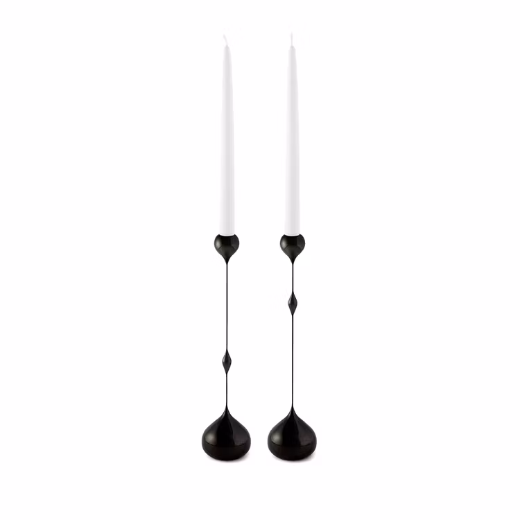 Ljusstake tender hög svart