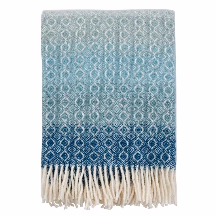 Ullpläd "havanna" aqua